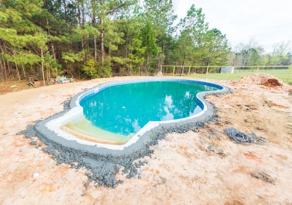 Pool Landscape Leveling in Mechanicsville