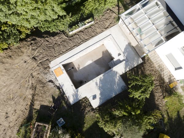 Pool Area Grading in Mechanicsville