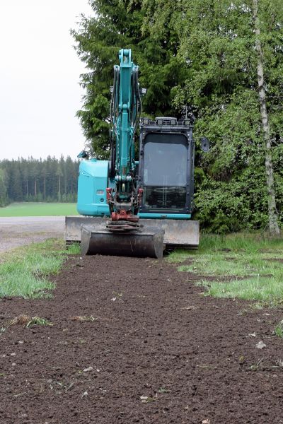 Backhoe Grading in Mechanicsville